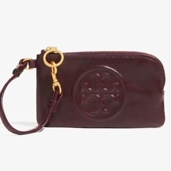 TORY BURCH PERRY BOMBÉ GLAZED TOP-ZIP CARD - Picture 7 of 7